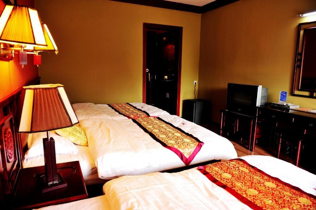 Dragon River Retreat Hotell Yangshuo Rum bild